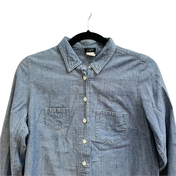 J.Crew Dinem Long Sleeve Button Front Shirt Size XS - Picture 3 of 6